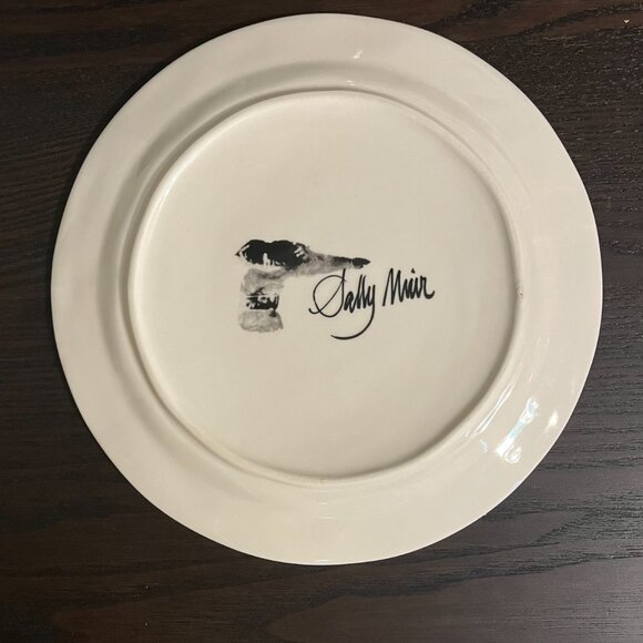 Sally Muir Anthropologie “Dog A Day” Salad Plate Whippet Greyhound 8.5 - Picture 2 of 2